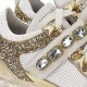 Masywne sneakersy dziewczęce Monnalisa 003522 - designerskie obuwie młodzieżowe - sklep internetowy euroyoung.pl