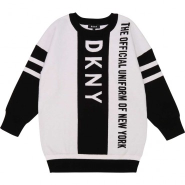 Sukienka swetrowa dla dziewczynki DKNY 004037