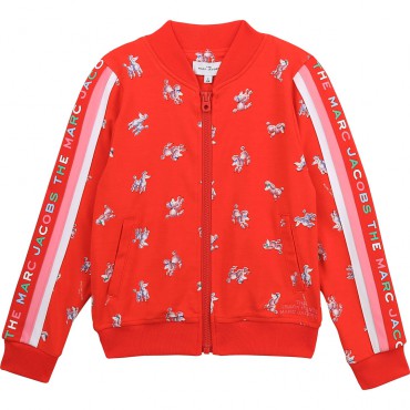 Czerwona bluza dziewczęca The Marc Jacobs 004361